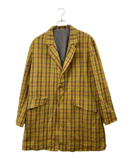 [Pre-owned] Yohji Yamamoto pour homme Archival Wool Check Coat HG-J60-146