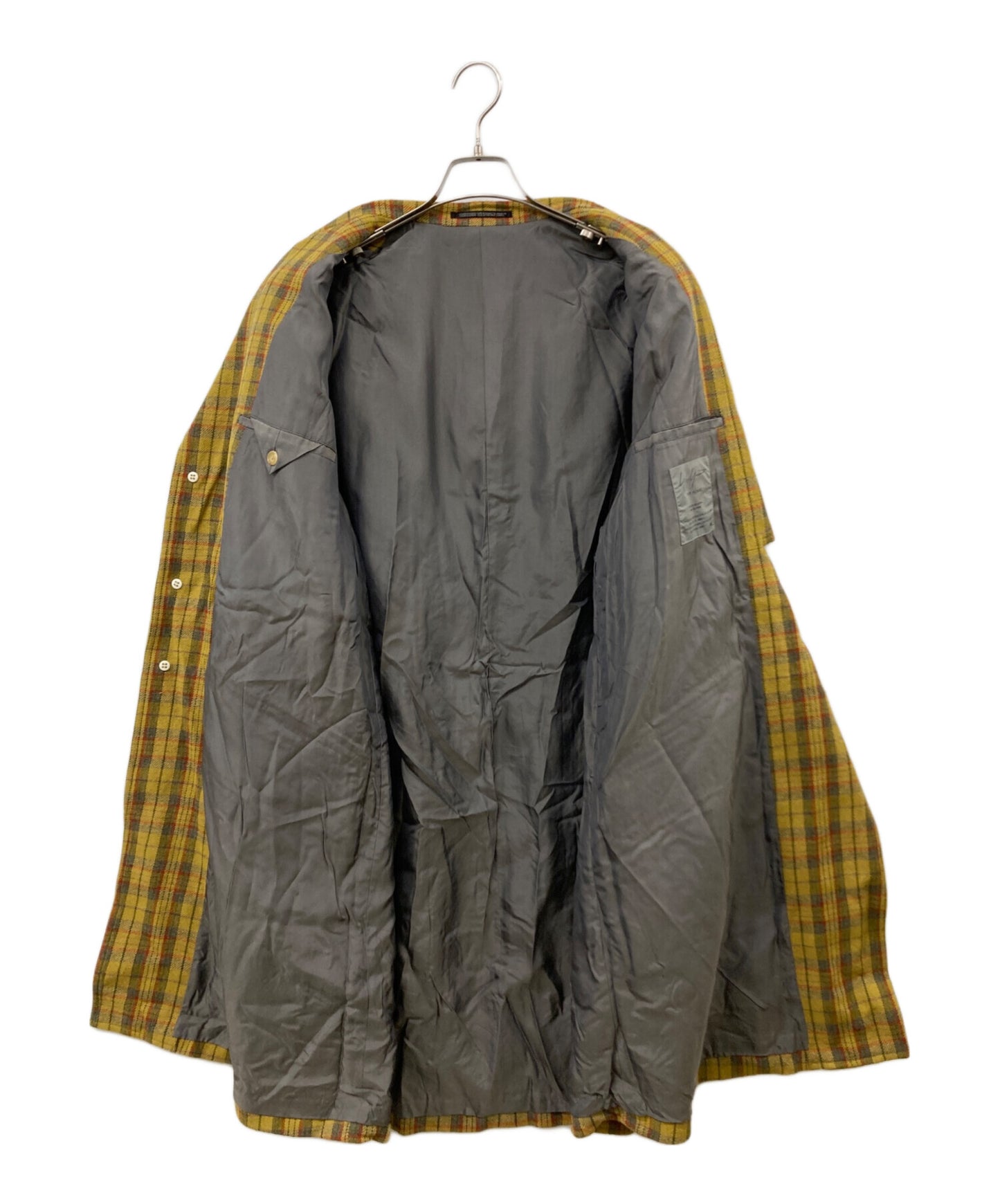 [Pre-owned] Yohji Yamamoto pour homme Archival Wool Check Coat HG-J60-146