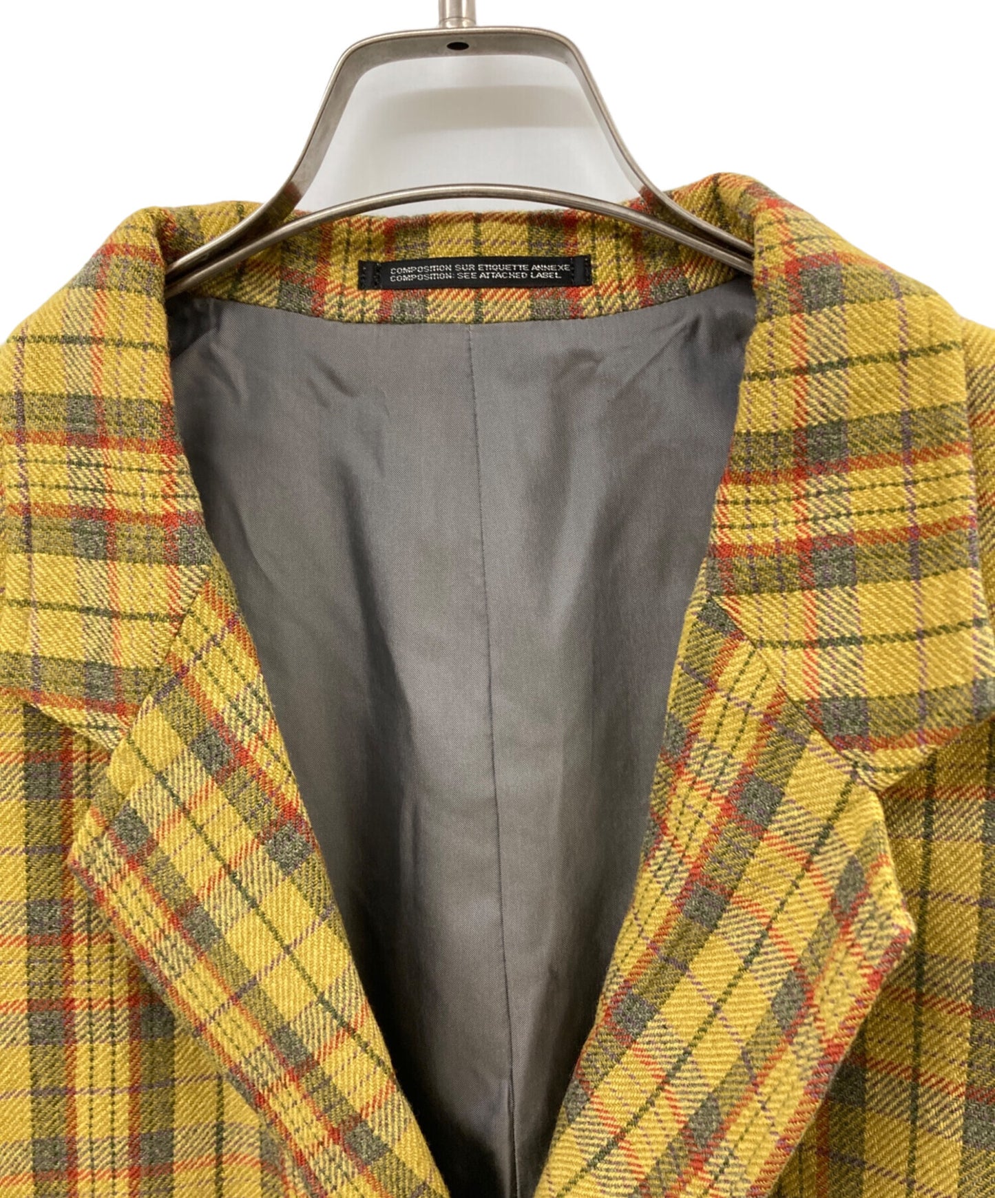 [Pre-owned] Yohji Yamamoto pour homme Archival Wool Check Coat HG-J60-146