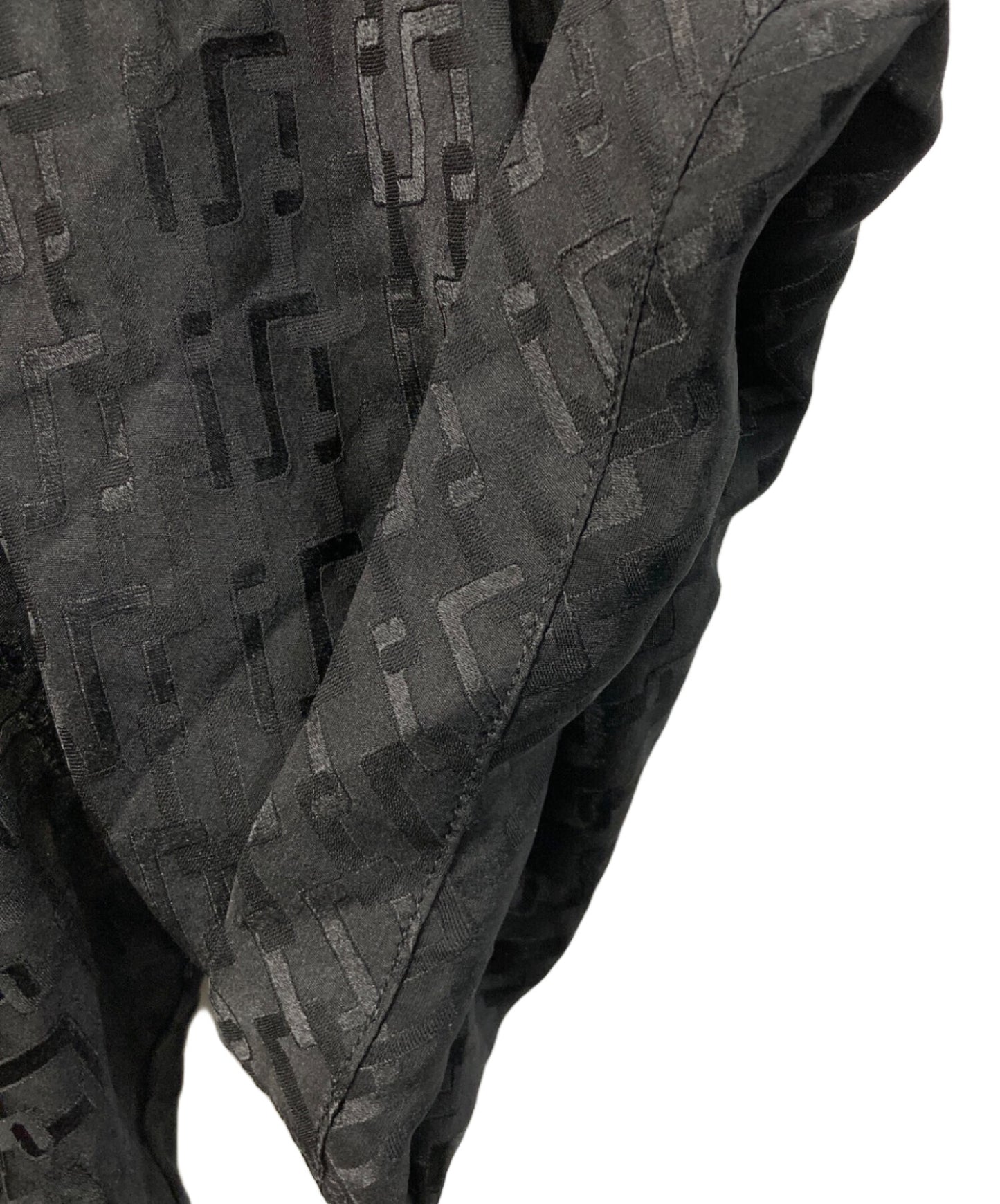 [Pre-owned] SUPREME Tonal Monogram Silk S/S Shirt