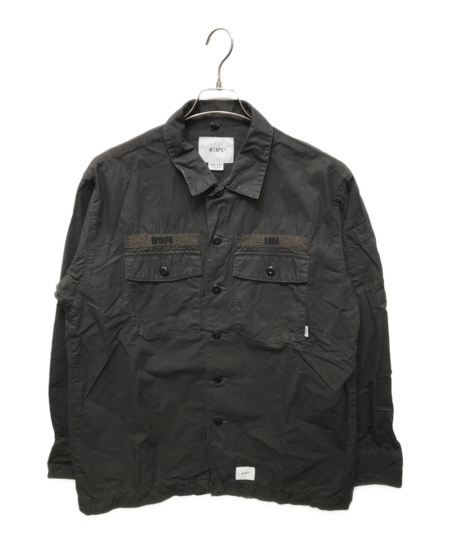 [Pre-owned] WTAPS BUDS L/S MILITARY SHIRTS 2018RDT-SHM02