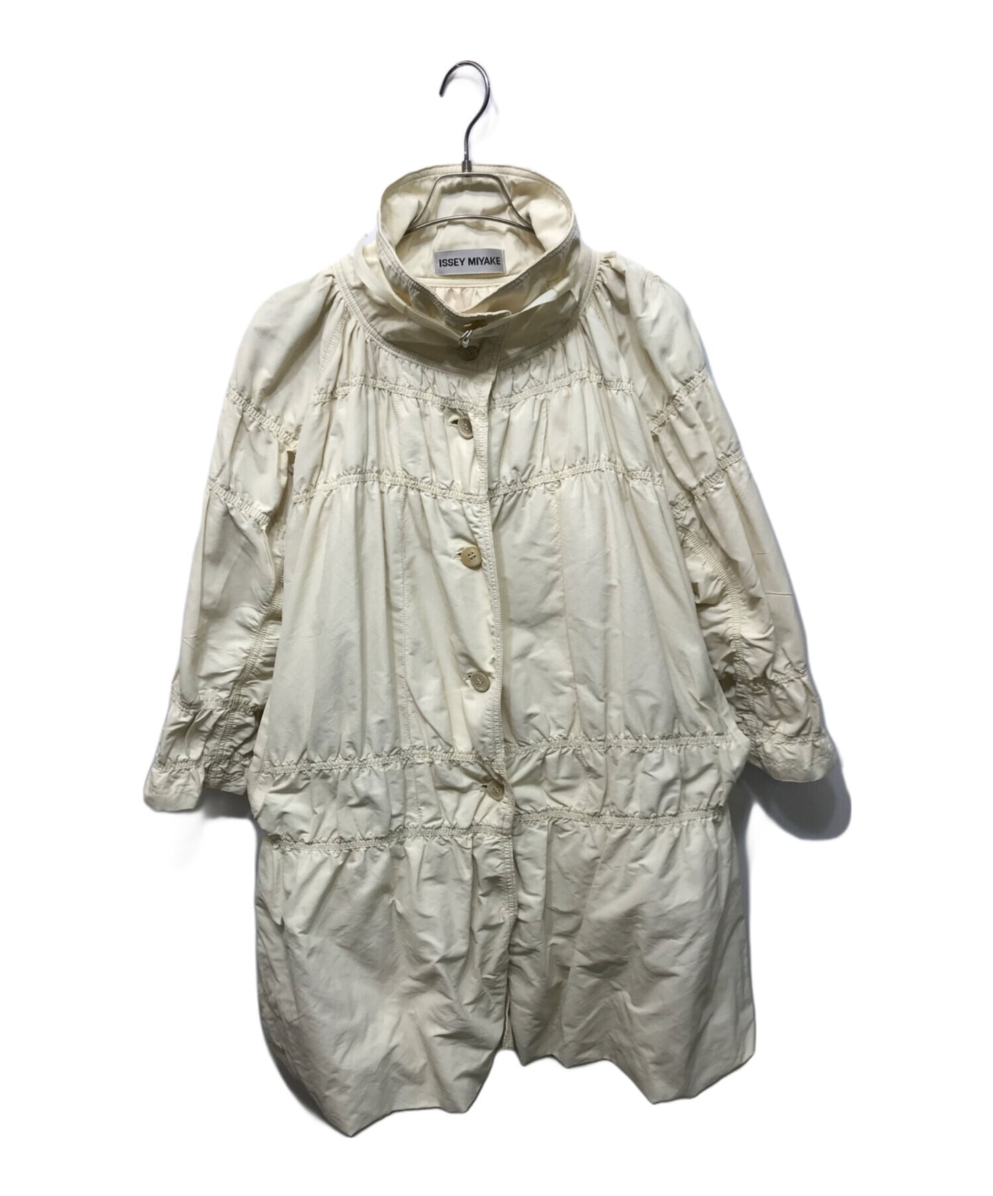 [Pre-owned] ISSEY MIYAKE gathered coat IM73FA501