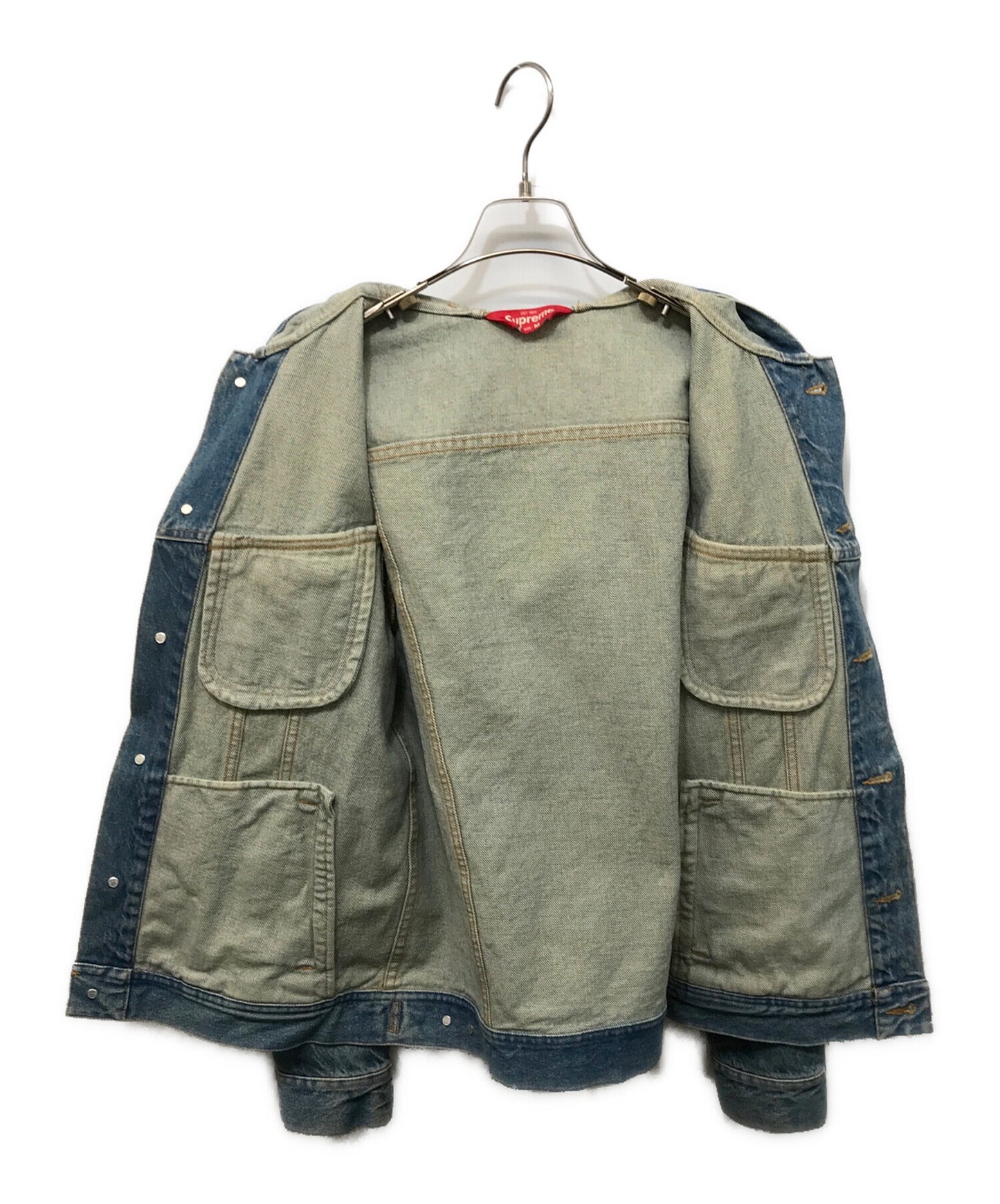 [Pre-owned] SUPREME HOODED DENIM JACKET