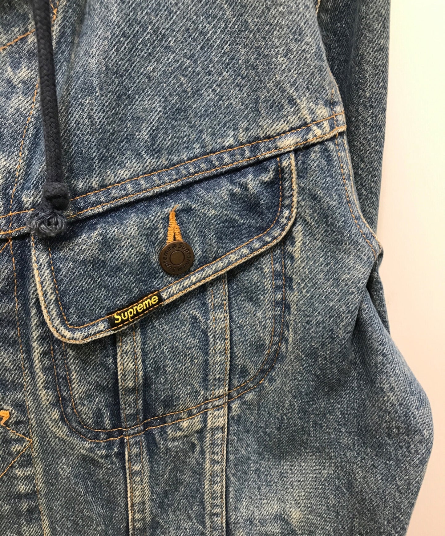 [Pre-owned] SUPREME HOODED DENIM JACKET