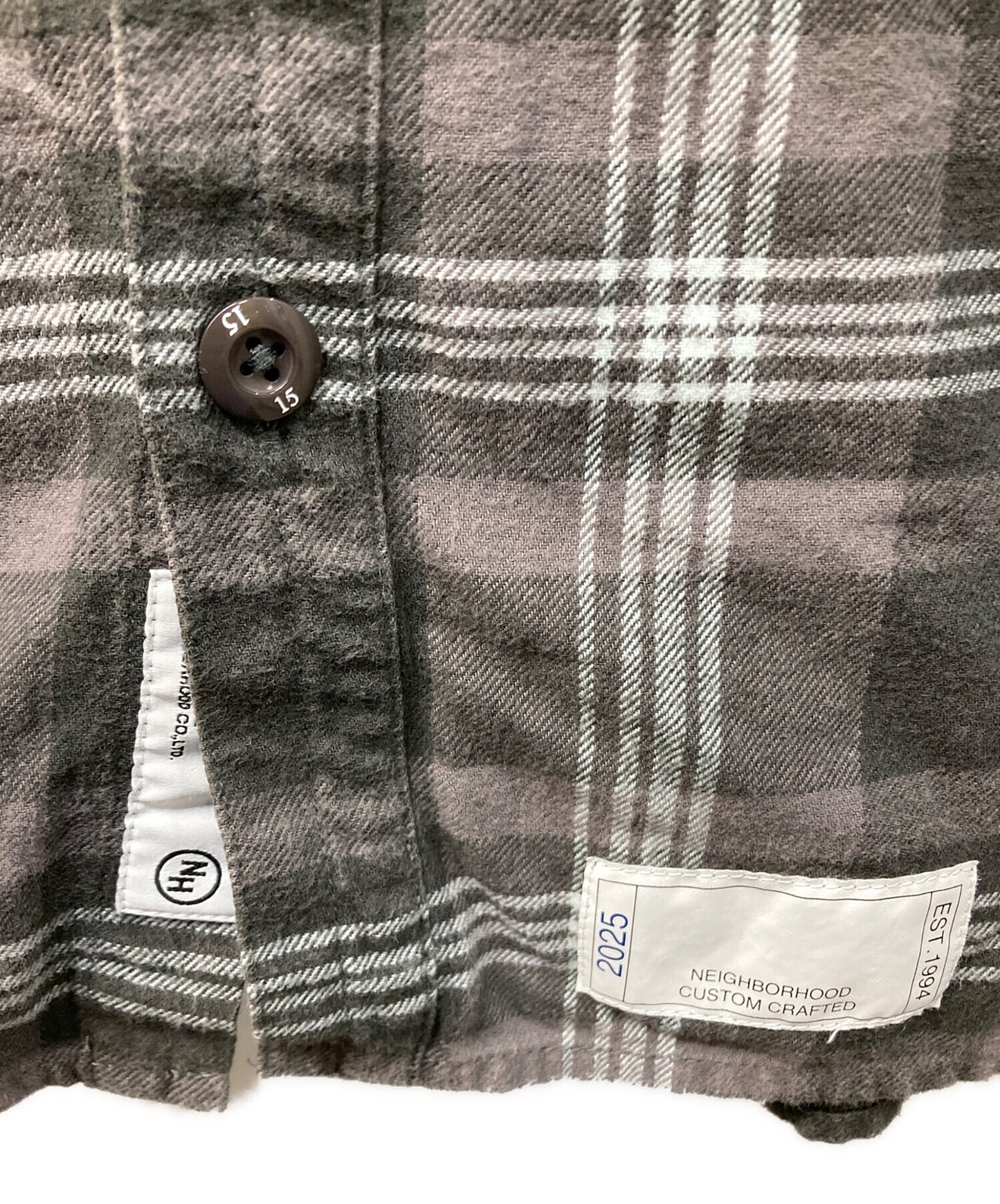 [Pre-owned] NEIGHBORHOOD SAVAGE TARTAN CHECK SHIRT LS 251AQNH-SHM01