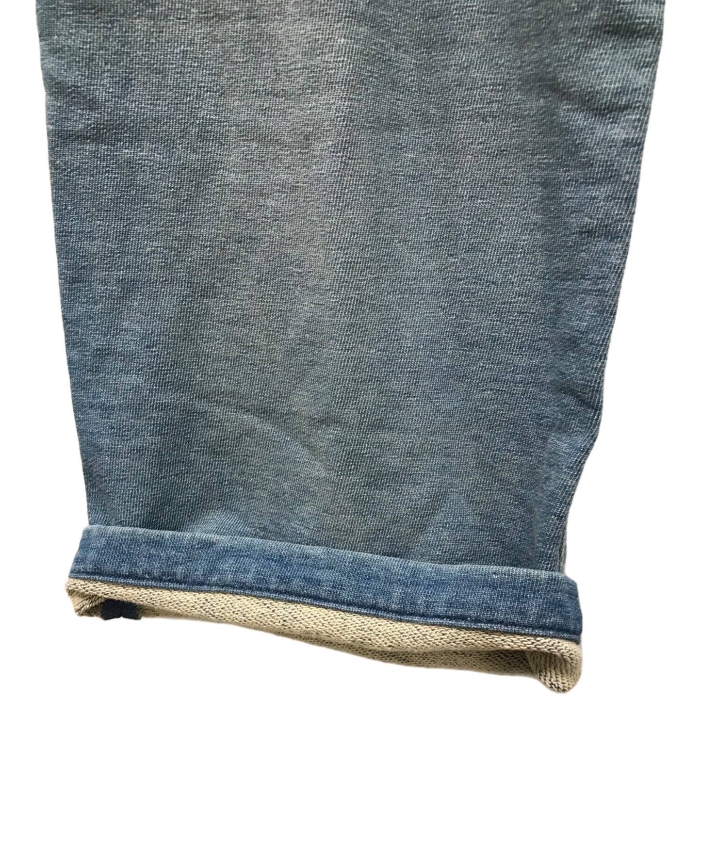 [Pre-owned] KAPITAL Ragged-finished patchwork sweatshirt denim pants