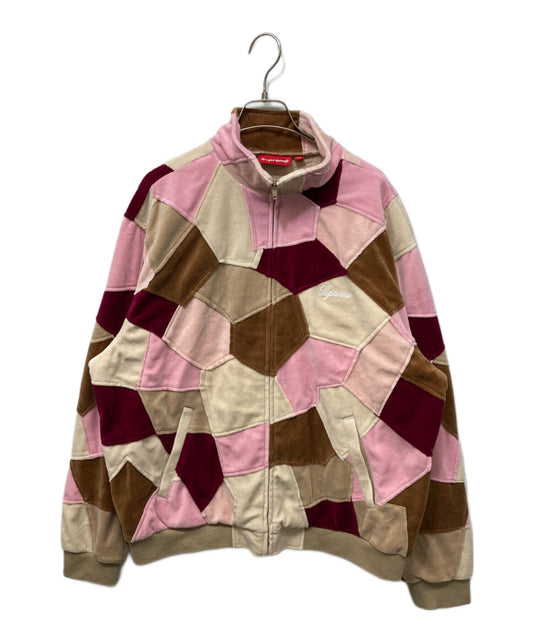 [Pre-owned] SUPREME Patchwork Velour Track Jacket