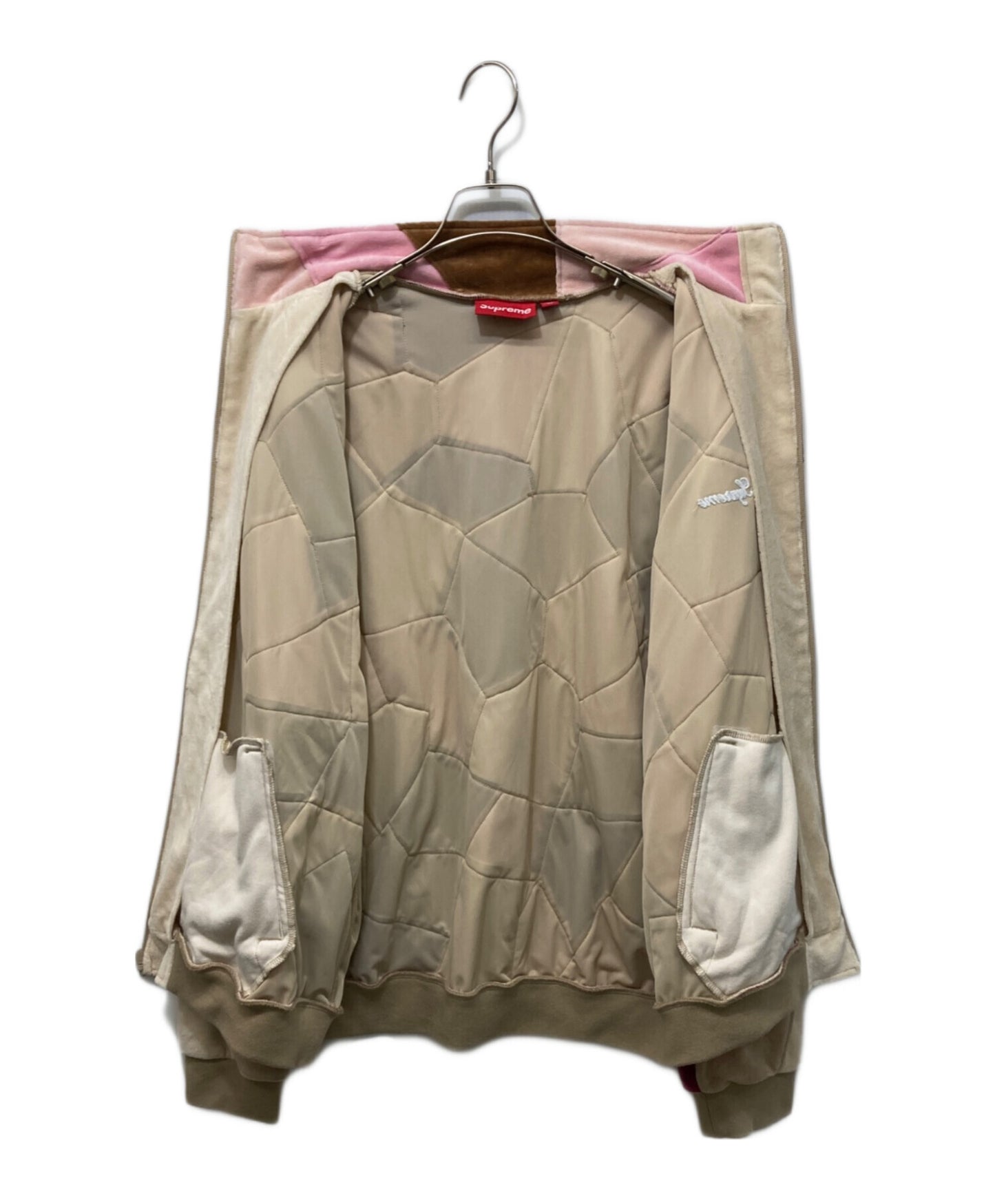 [Pre-owned] SUPREME Patchwork Velour Track Jacket
