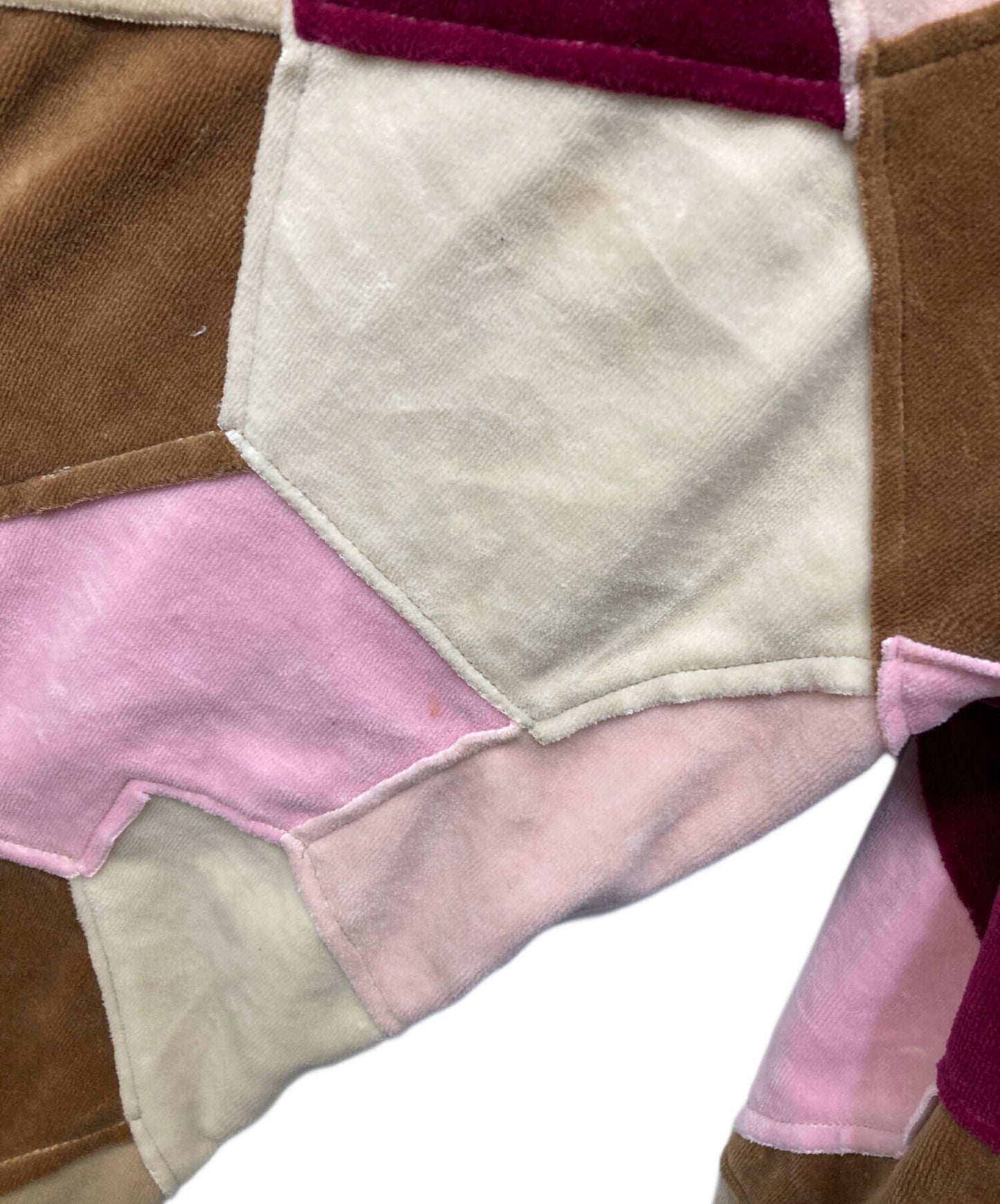 [Pre-owned] SUPREME Patchwork Velour Track Jacket