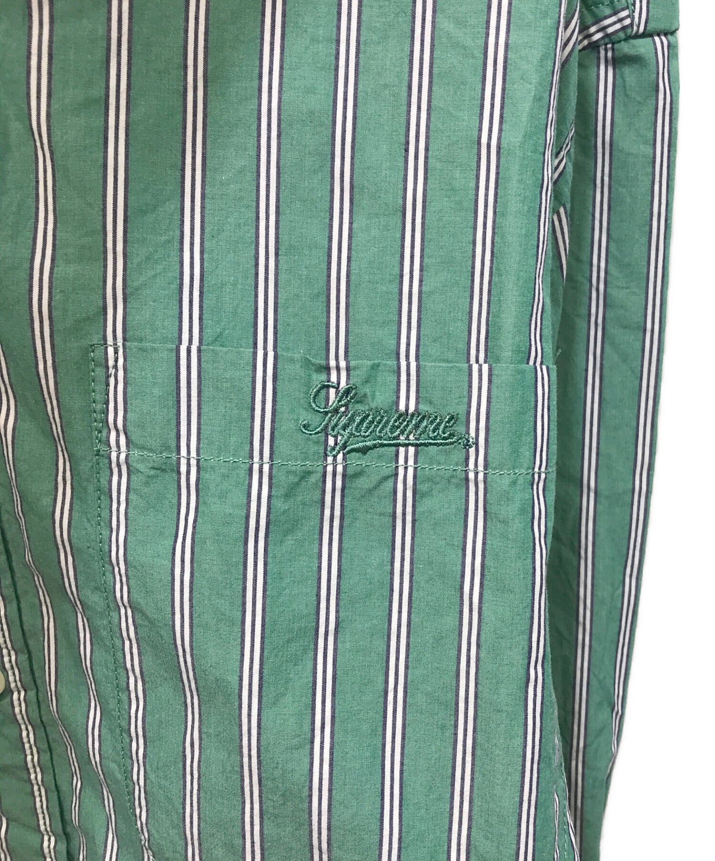 [Pre-owned] SUPREME Loose Fit Stripe Shirt