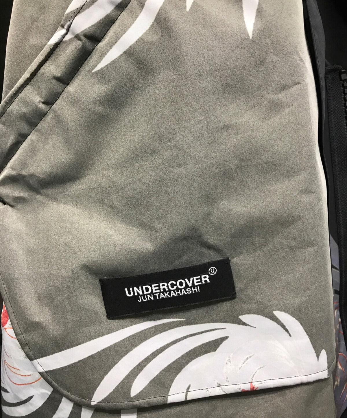 [Pre-owned] UNDERCOVER Transfer Weather Hooded Collarless Short Mod Coat UCZ4305-1