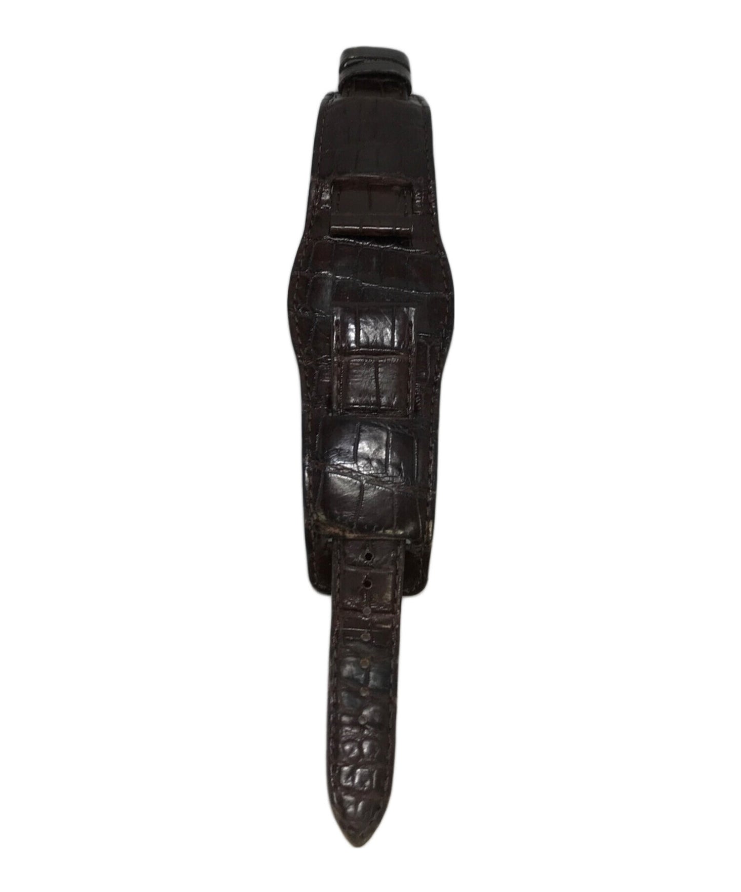 [Pre-owned] NEIGHBORHOOD Croco-embossed leather watch band 162YSPTN-AC02S