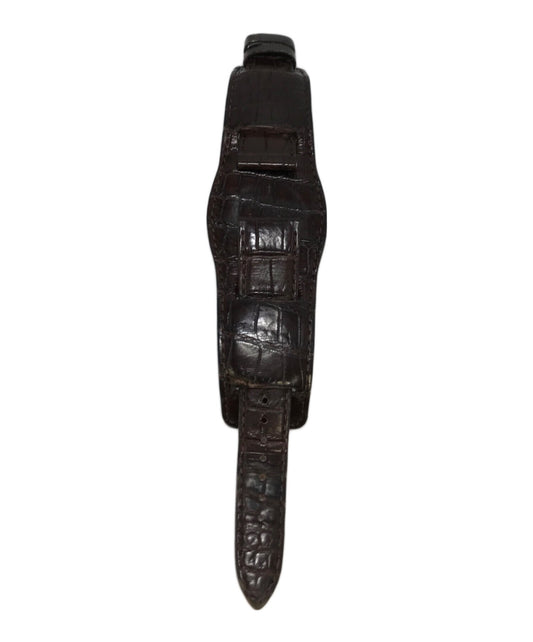 [Pre-owned] NEIGHBORHOOD Croco-embossed leather watch band 162YSPTN-AC02S