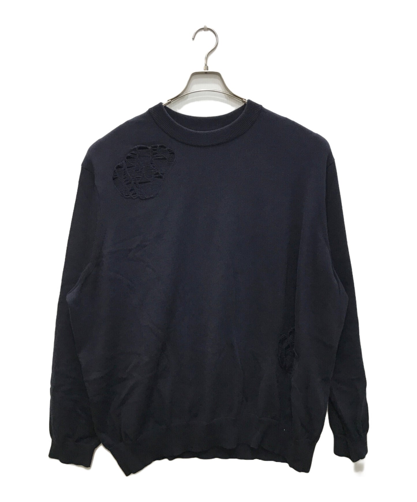 [Pre-owned] TAKAHIROMIYASHITA TheSoloIst. Crew neck sweater / Damaged knit / Crew neck sweater (Crushed) 0001bss24