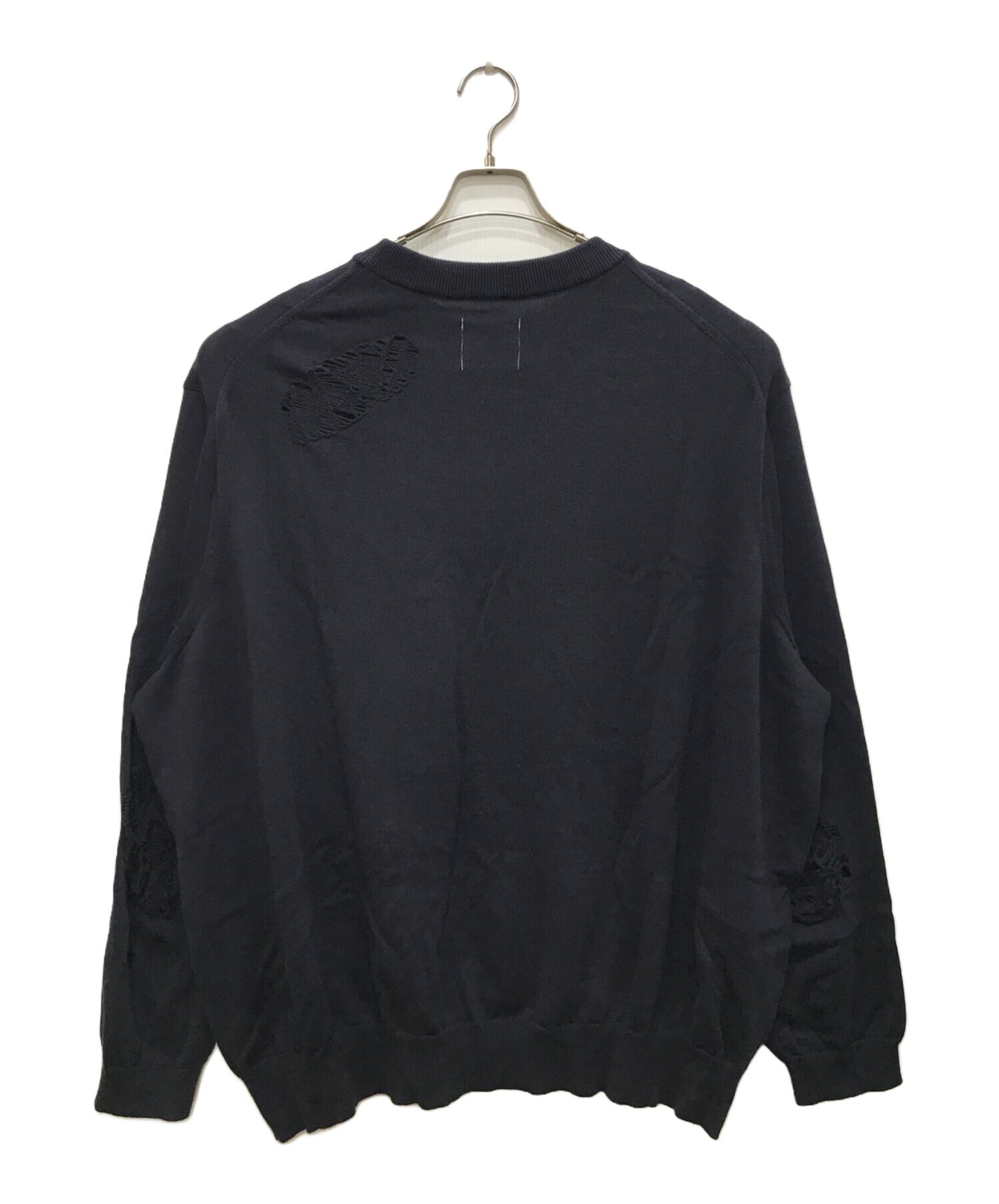 [Pre-owned] TAKAHIROMIYASHITA TheSoloIst. Crew neck sweater / Damaged knit / Crew neck sweater (Crushed) 0001bss24