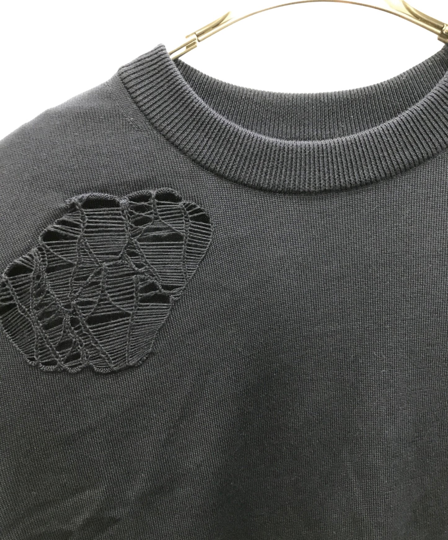 [Pre-owned] TAKAHIROMIYASHITA TheSoloIst. Crew neck sweater / Damaged knit / Crew neck sweater (Crushed) 0001bss24