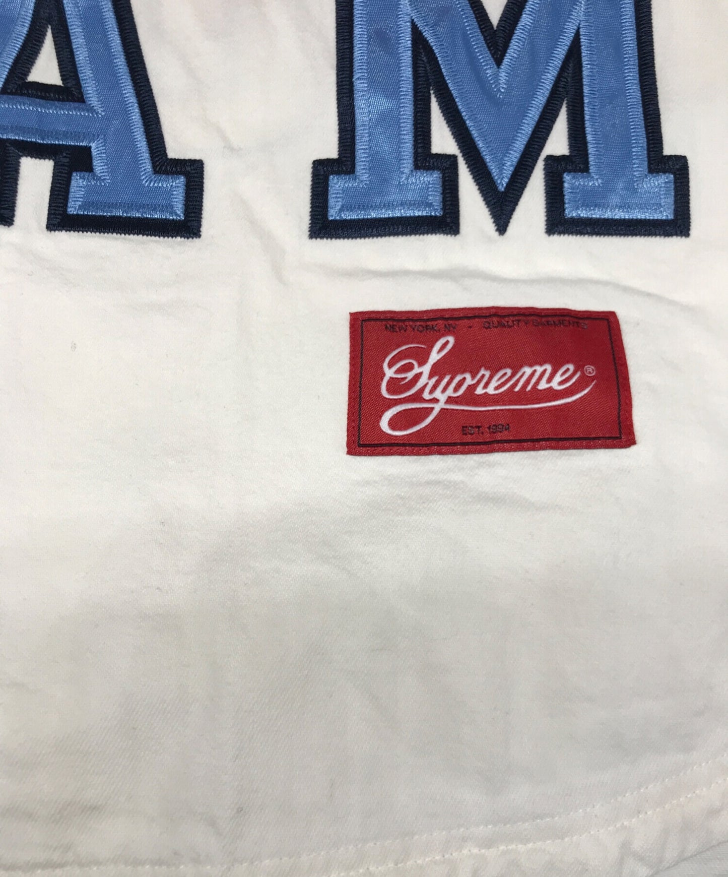 [Pre-owned] SUPREME DENIM BASEBALL JERSEY