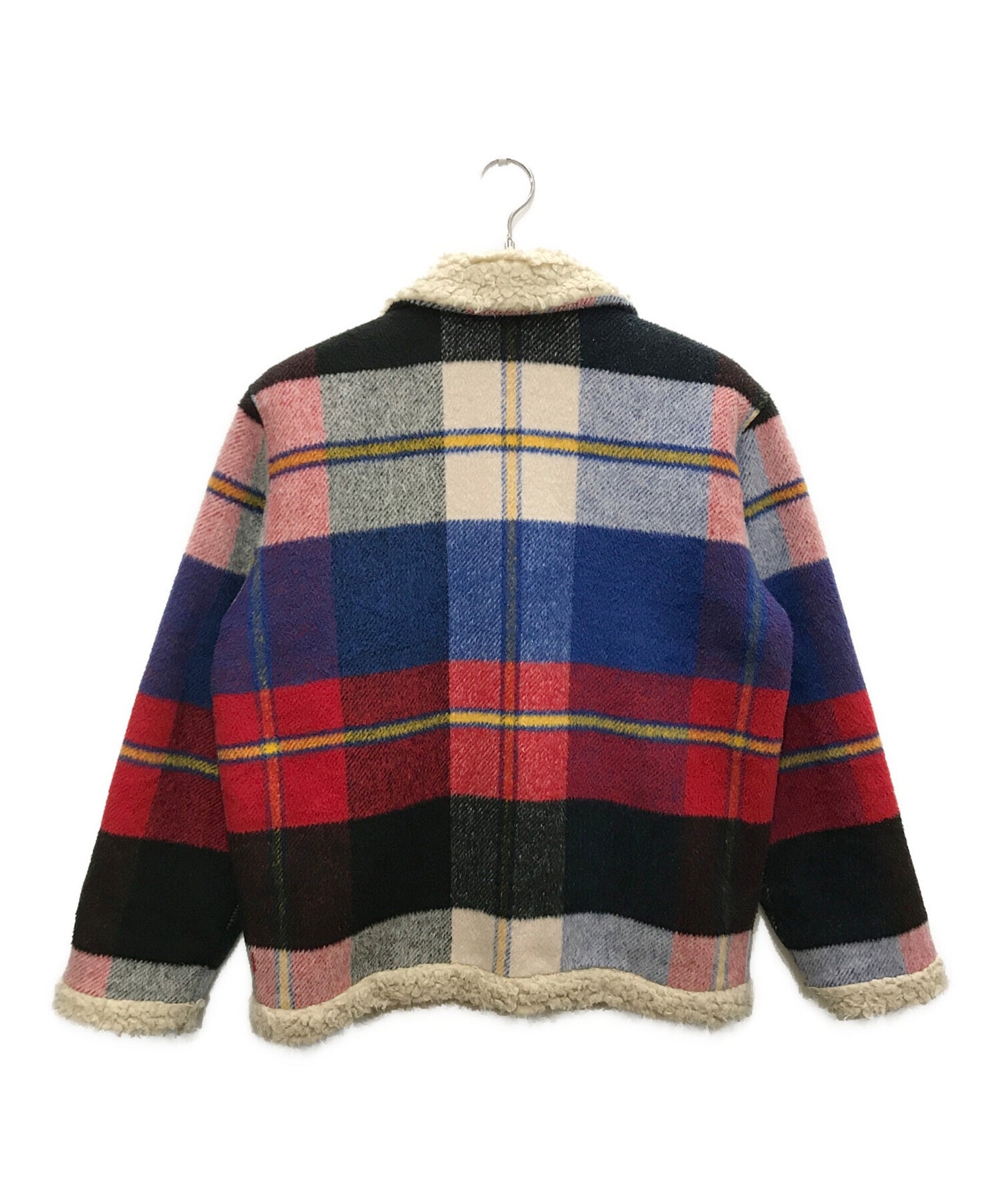 [Pre-owned] SUPREME Plaid Shearling Bomber Jacket