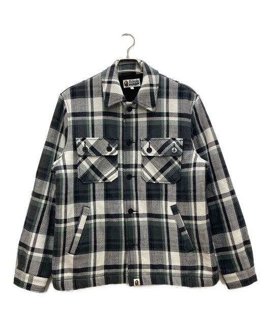 [Pre-owned] A BATHING APE BAPE CHECK CPO JACKET 001LJJ801010M