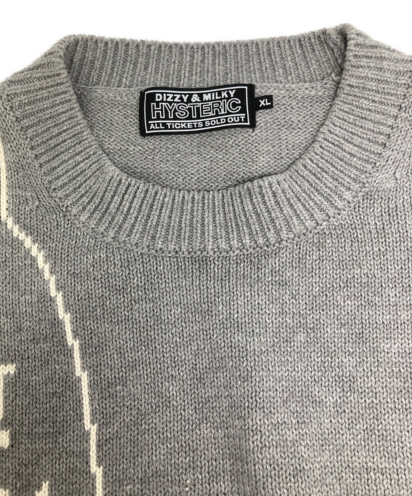 [Pre-owned] Hysteric Glamour FLYING V braided sweater 02251NS01