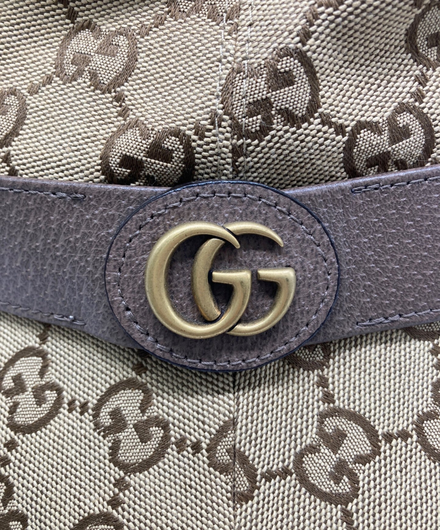 [Pre-owned] GUCCI GG Canvas Fedora Hat 576587 4HG62