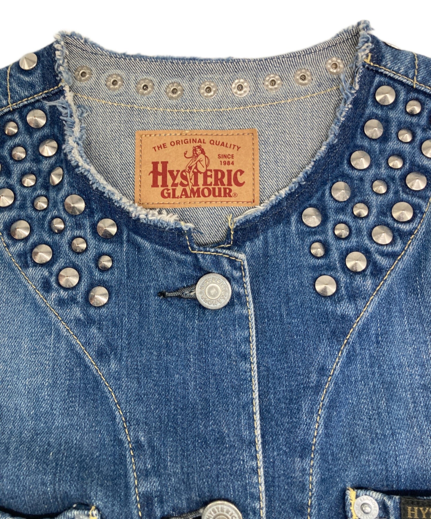 [Pre-owned] Hysteric Glamour Studded denim shirt 01171AB09