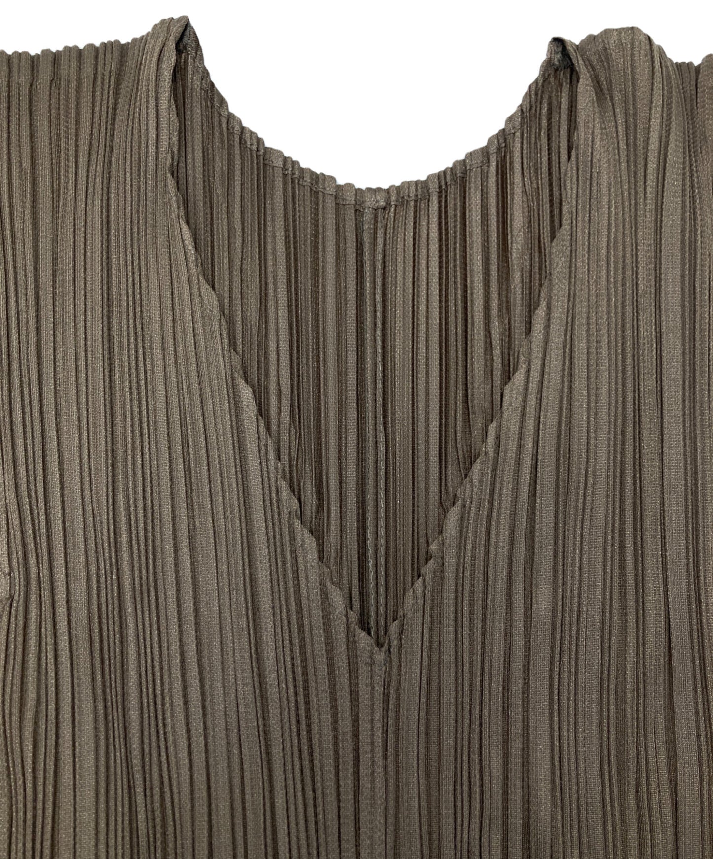 [Pre-owned] PLEATS PLEASE V-Neck Dress PP33-JT166