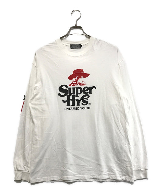 [Pre-owned] Hysteric Glamour SUPER HYS Logo Cut & Sew / Long-Sleeved Cut & Sew / Crew Neck Cut & Sew 02233CL13