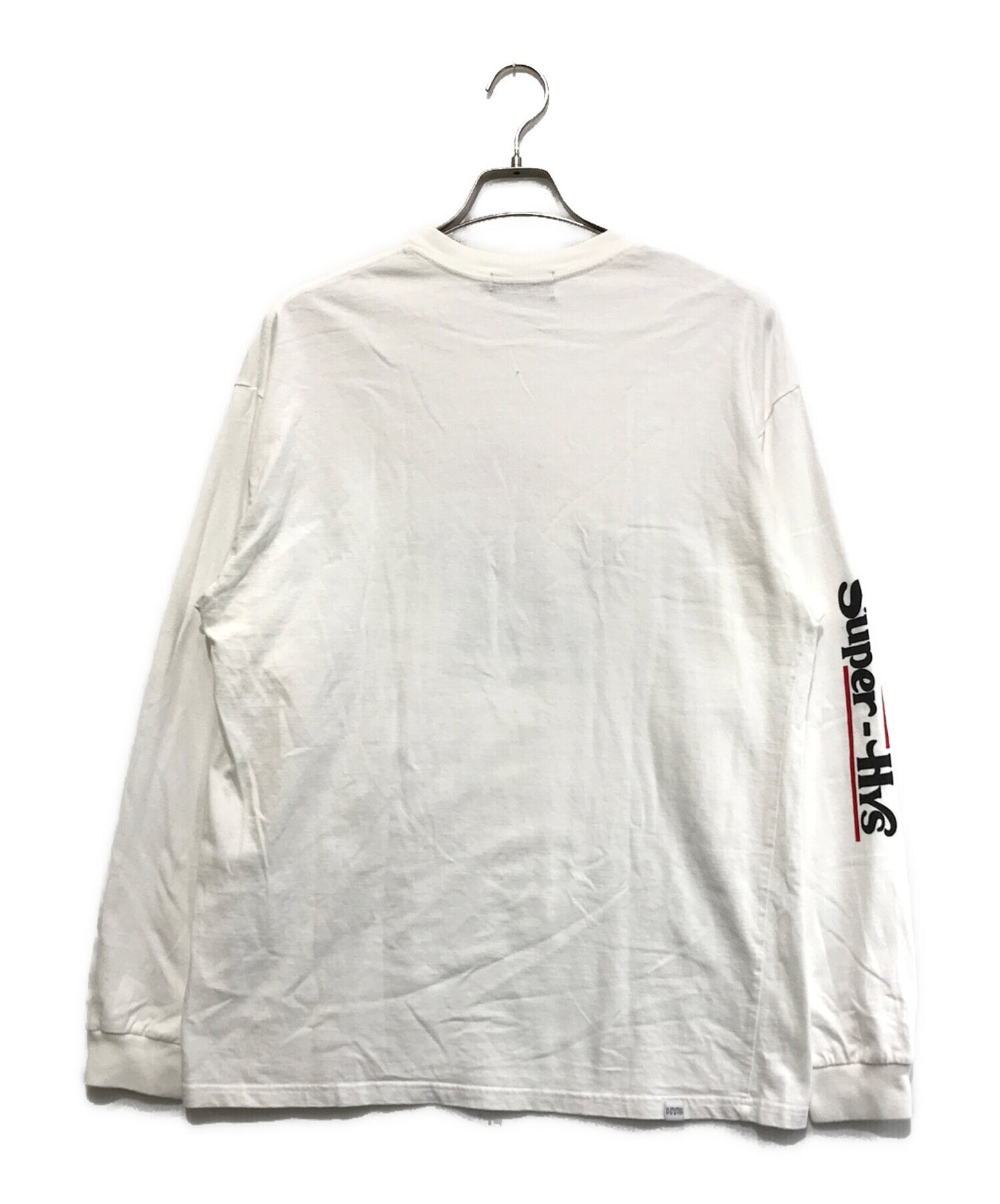 [Pre-owned] Hysteric Glamour SUPER HYS Logo Cut & Sew / Long-Sleeved Cut & Sew / Crew Neck Cut & Sew 02233CL13