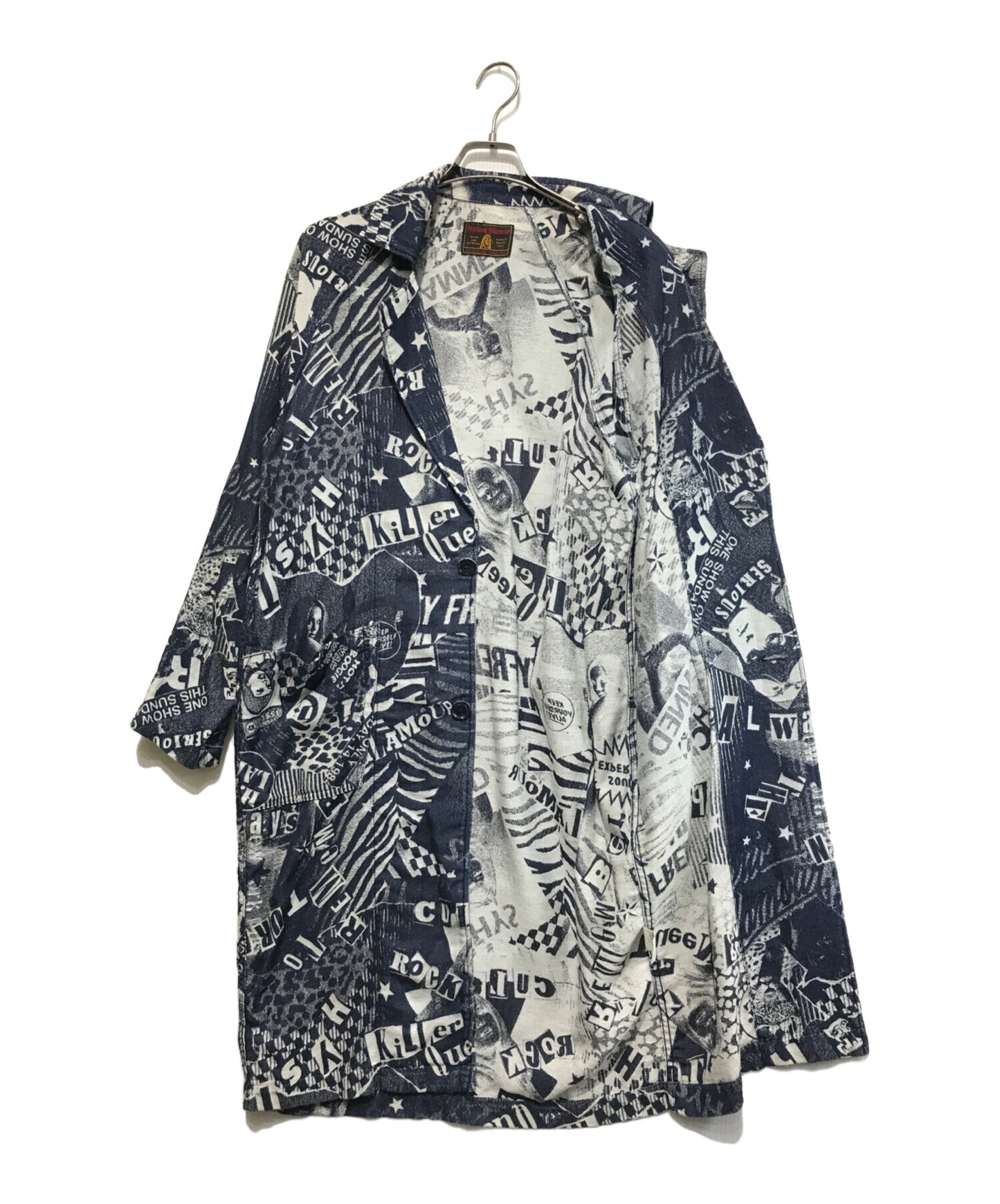 [Pre-owned] Hysteric Glamour LONDON NITE Jacquard Denim Long Jacket (London Knight) / Long Coat 01183AB03