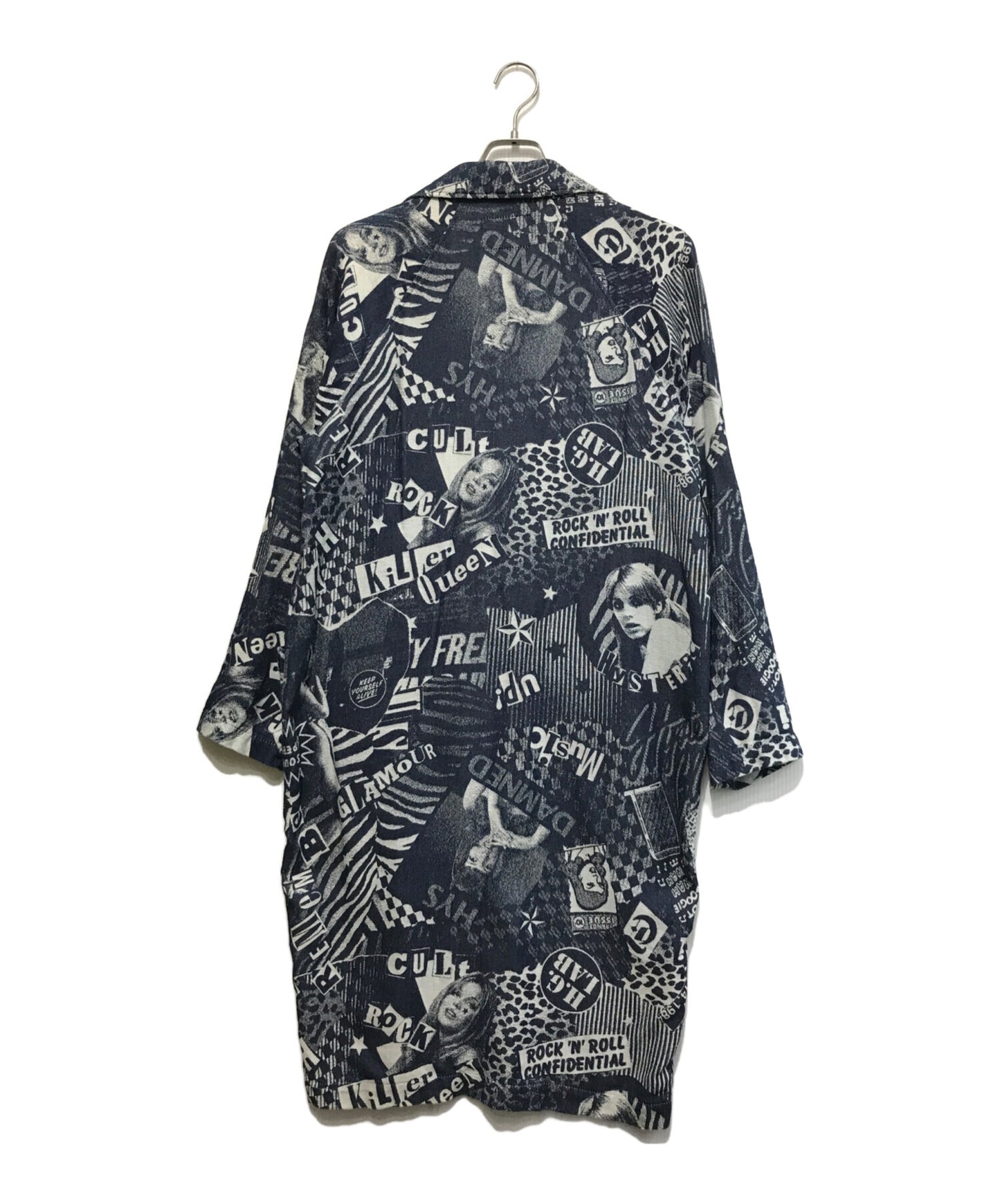 [Pre-owned] Hysteric Glamour LONDON NITE Jacquard Denim Long Jacket (London Knight) / Long Coat 01183AB03