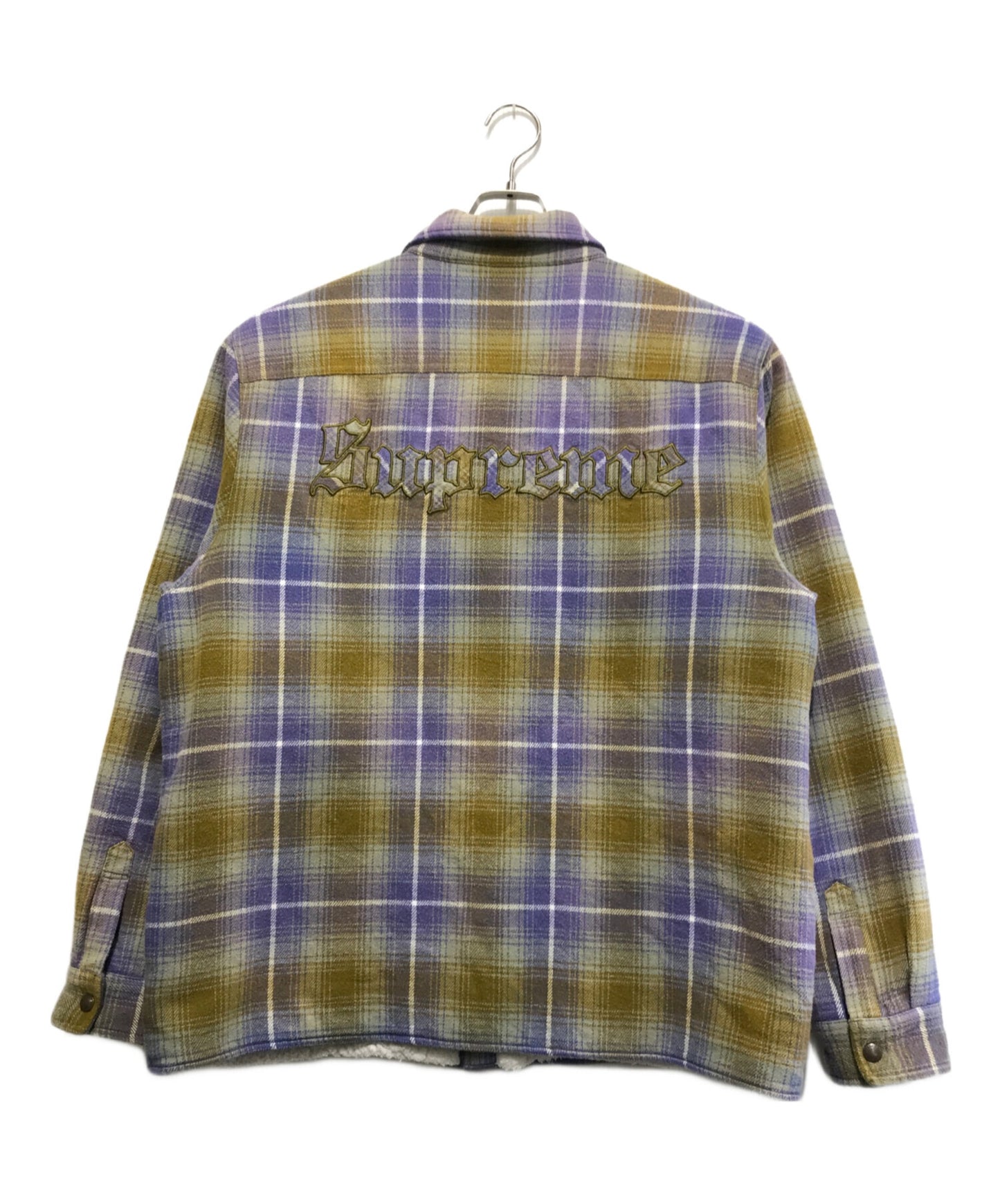[Pre-owned] SUPREME 22AW shearling lined flannel shirt
