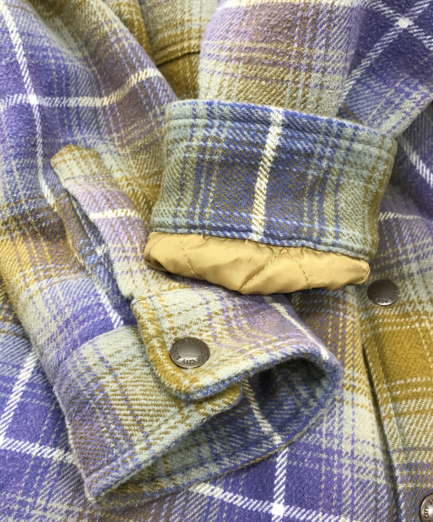 [Pre-owned] SUPREME 22AW shearling lined flannel shirt