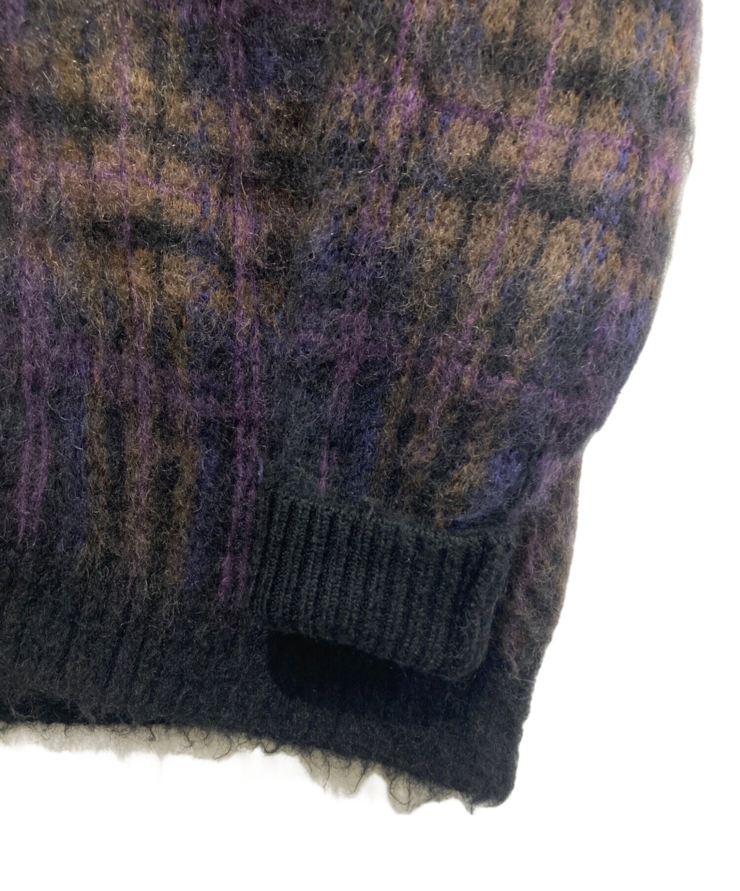 [Pre-owned] Needles Mohair-blend knit cardigan NS1505