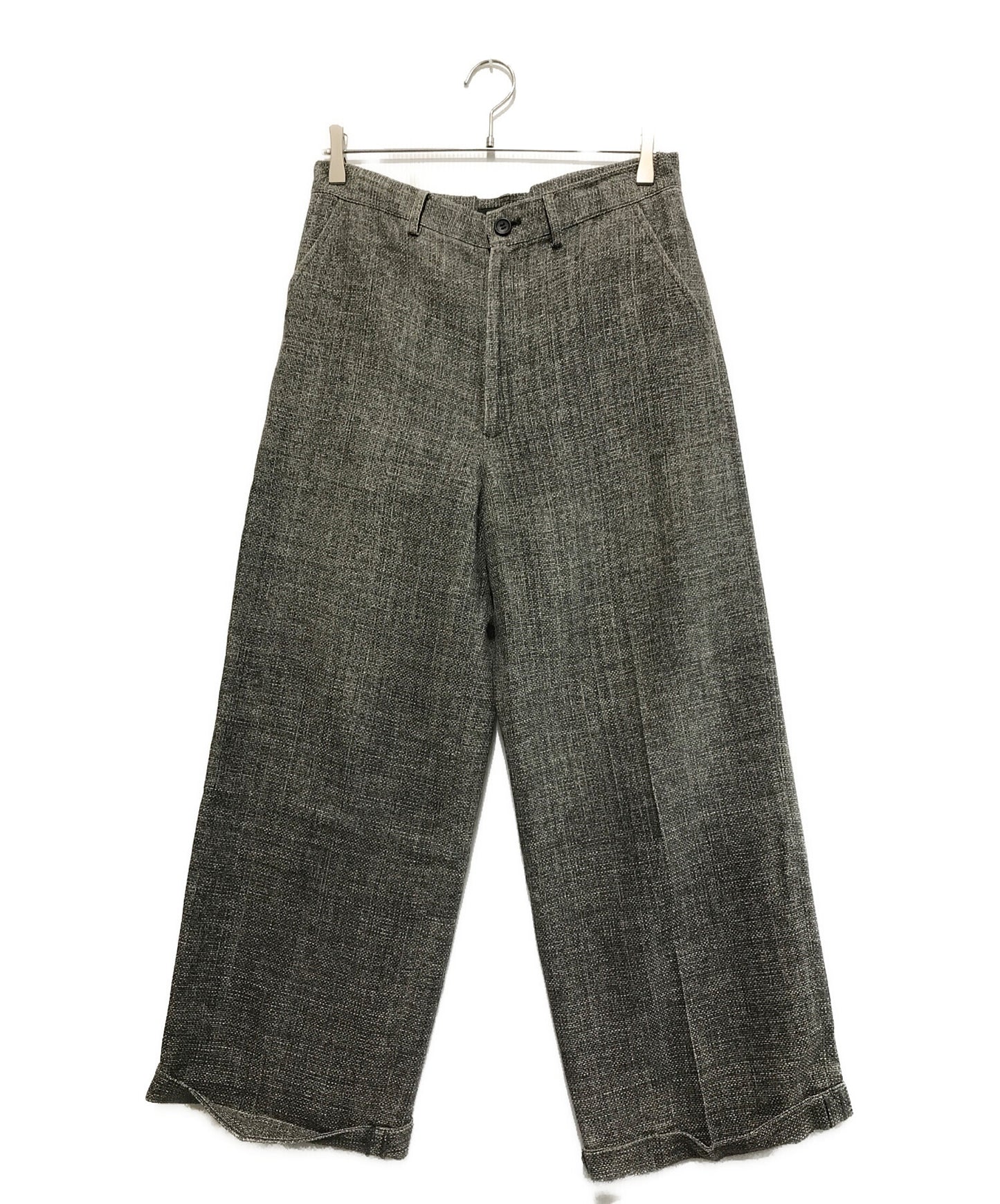 [Pre-owned] Y's Silk Check Pants/Design Pants/Pants YQ-P10-406