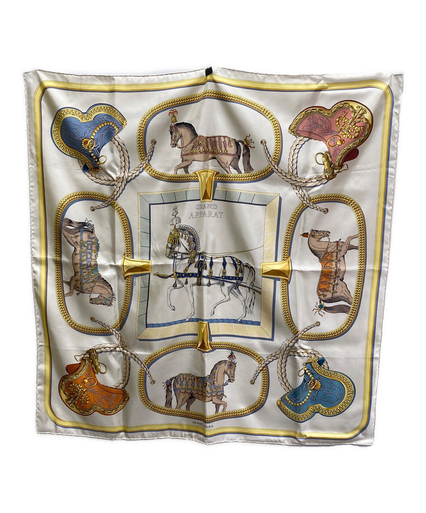 [Pre-owned] HERMES Carré 90 GRAND APPARAT/Horse in full dress 001364S