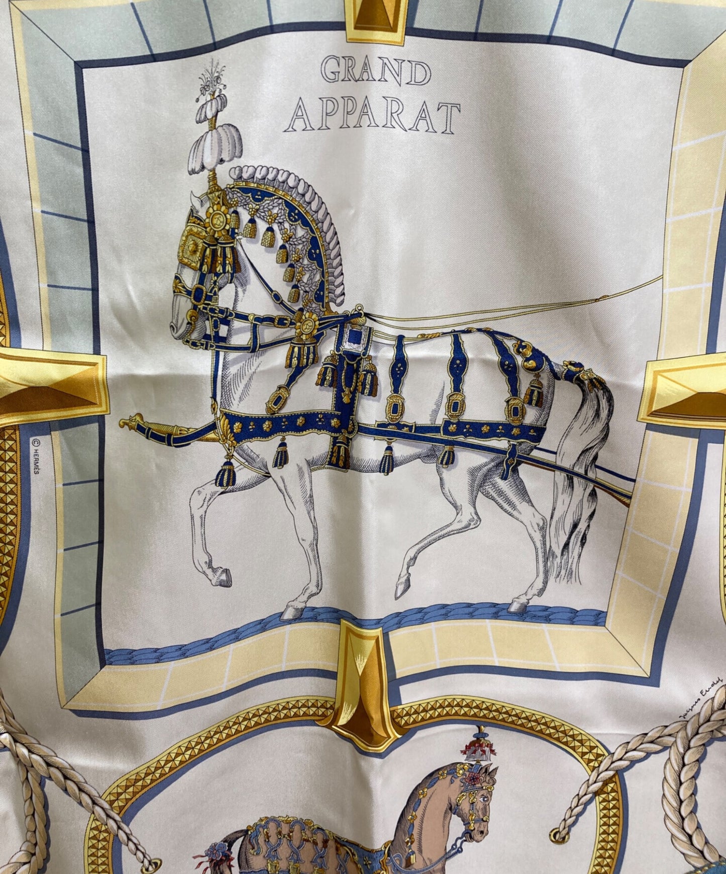 [Pre-owned] HERMES Carré 90 GRAND APPARAT/Horse in full dress 001364S
