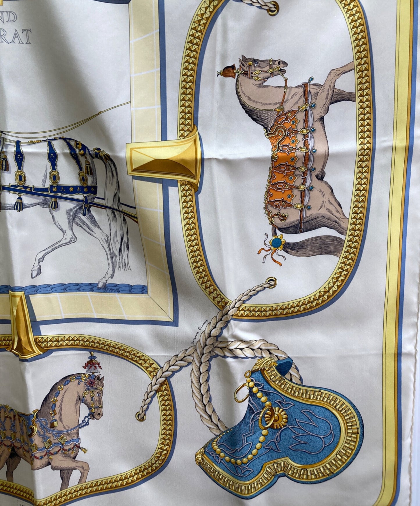 [Pre-owned] HERMES Carré 90 GRAND APPARAT/Horse in full dress 001364S