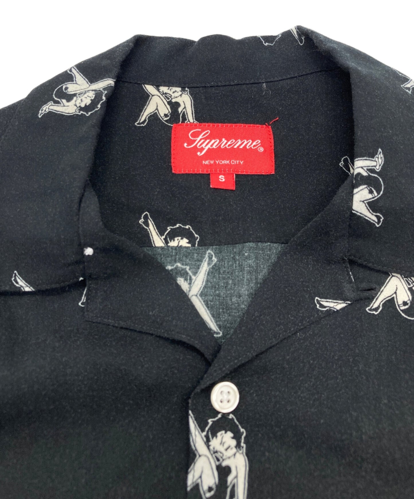 [Pre-owned] SUPREME Betty Boop Shirt / Short-Sleeved Shirt / Character Shirt