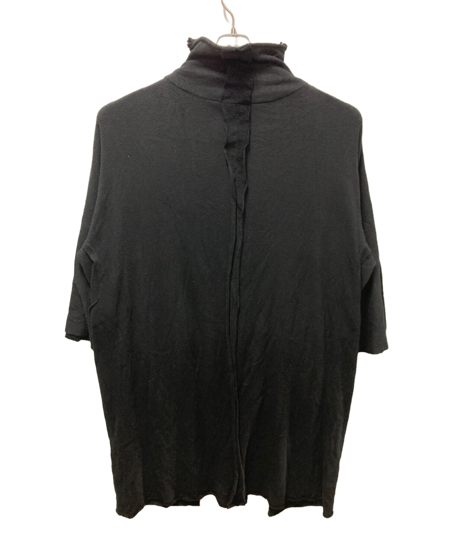 [Pre-owned] YOHJI YAMAMOTO SUPIMA COTTON PILE RAW EDGE SEAM HIGH-NECK CARDIGAN FS-T44-079