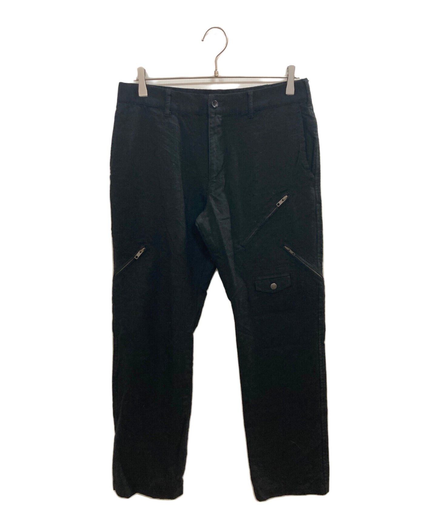 [Pre-owned] COMME des GARCONS HOMME Wool Random Zip Pants / COMME des GARCONS HOMME HP-P030