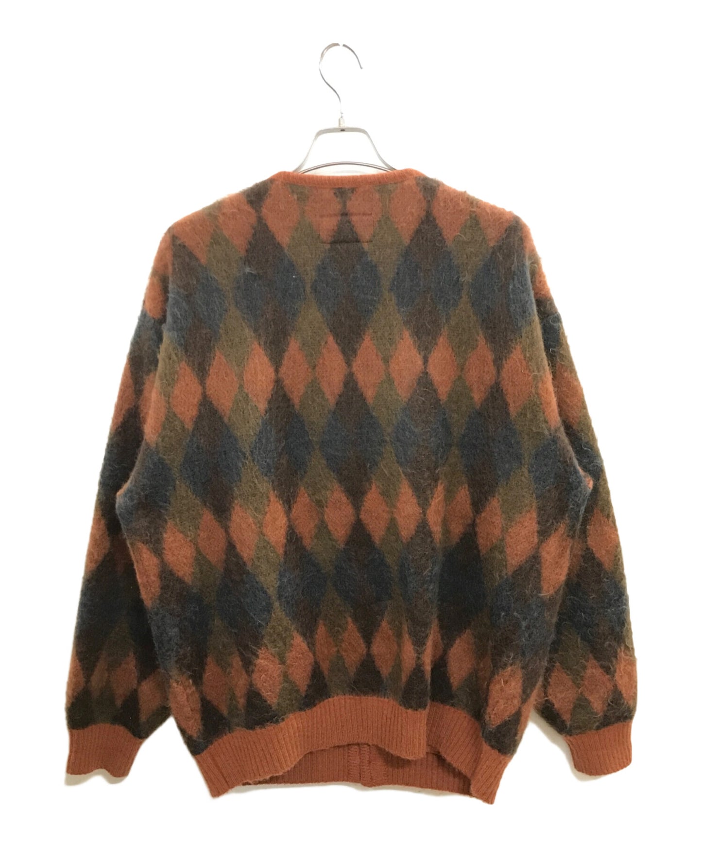 [Pre-owned] WACKO MARIA Argyle-patterned mohair-blend cardigan GUILTY PARTIES