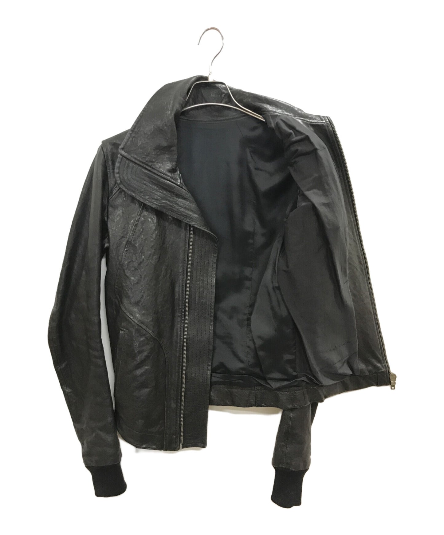 [Pre-owned] RICK OWENS High Neck Leather Jacket RICK OWENS RU4761 CRUST Period 09AW RU4761