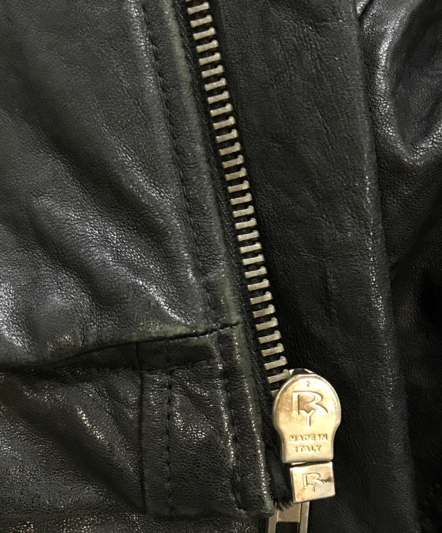 [Pre-owned] RICK OWENS High Neck Leather Jacket RICK OWENS RU4761 CRUST Period 09AW RU4761