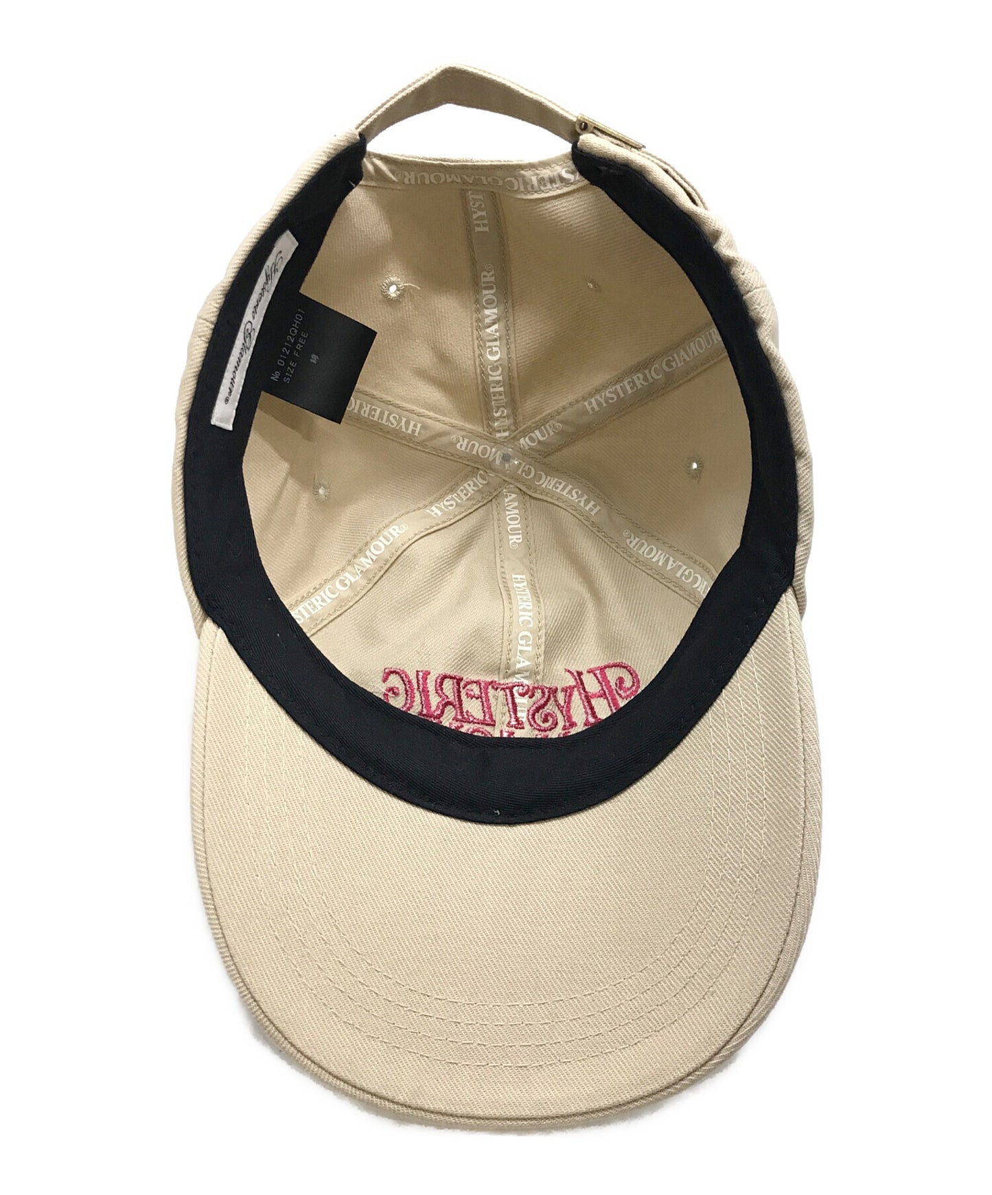 [Pre-owned] Hysteric Glamour WICKED Embroidery Low Cap 01212QH01 Hysteric Glamour 01212QH01