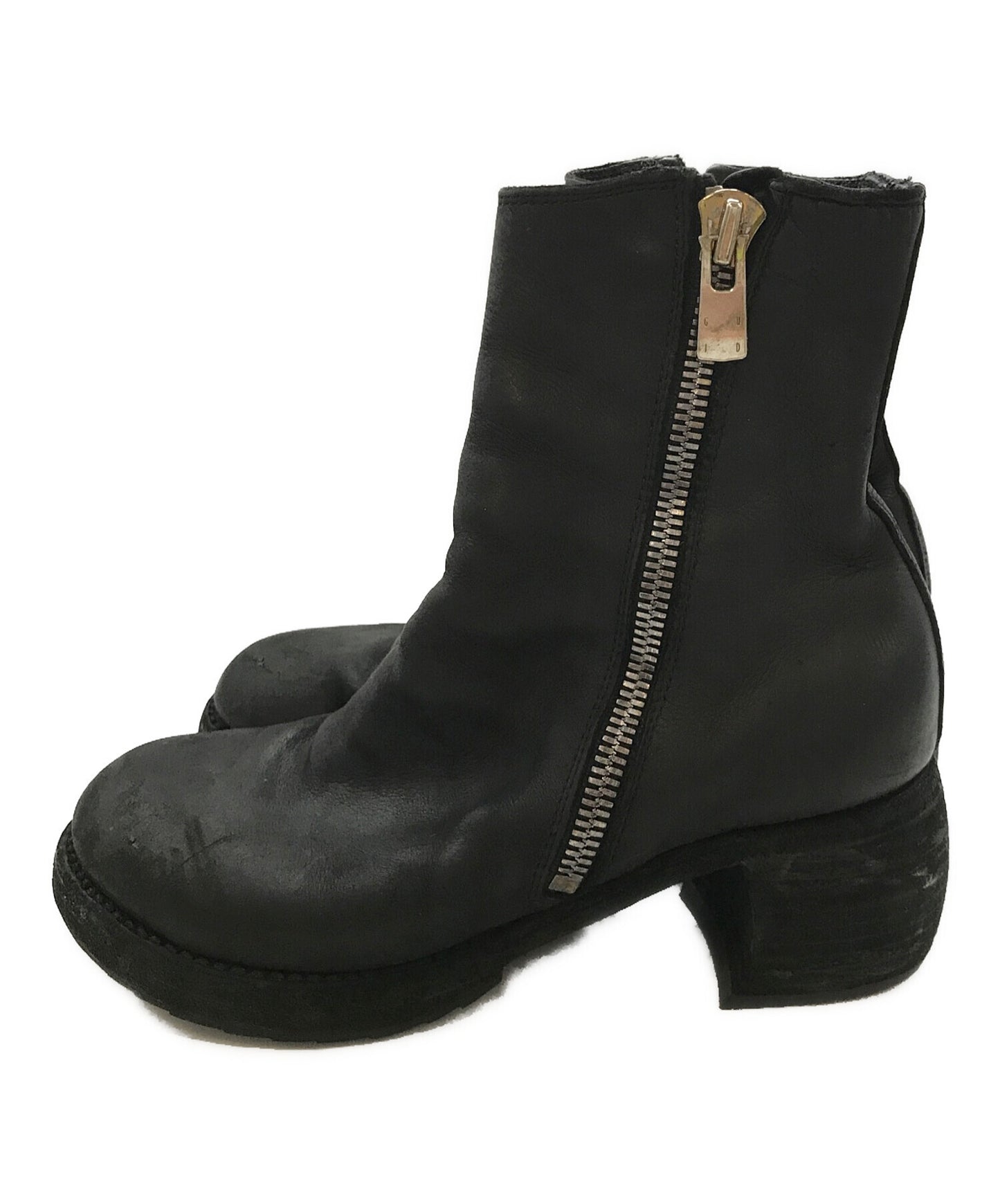 [Pre-owned] YOHJI YAMAMOTO Side Zip Boots/Yohji Yamamoto/Guidi/Z0066-Y Z0066-Y