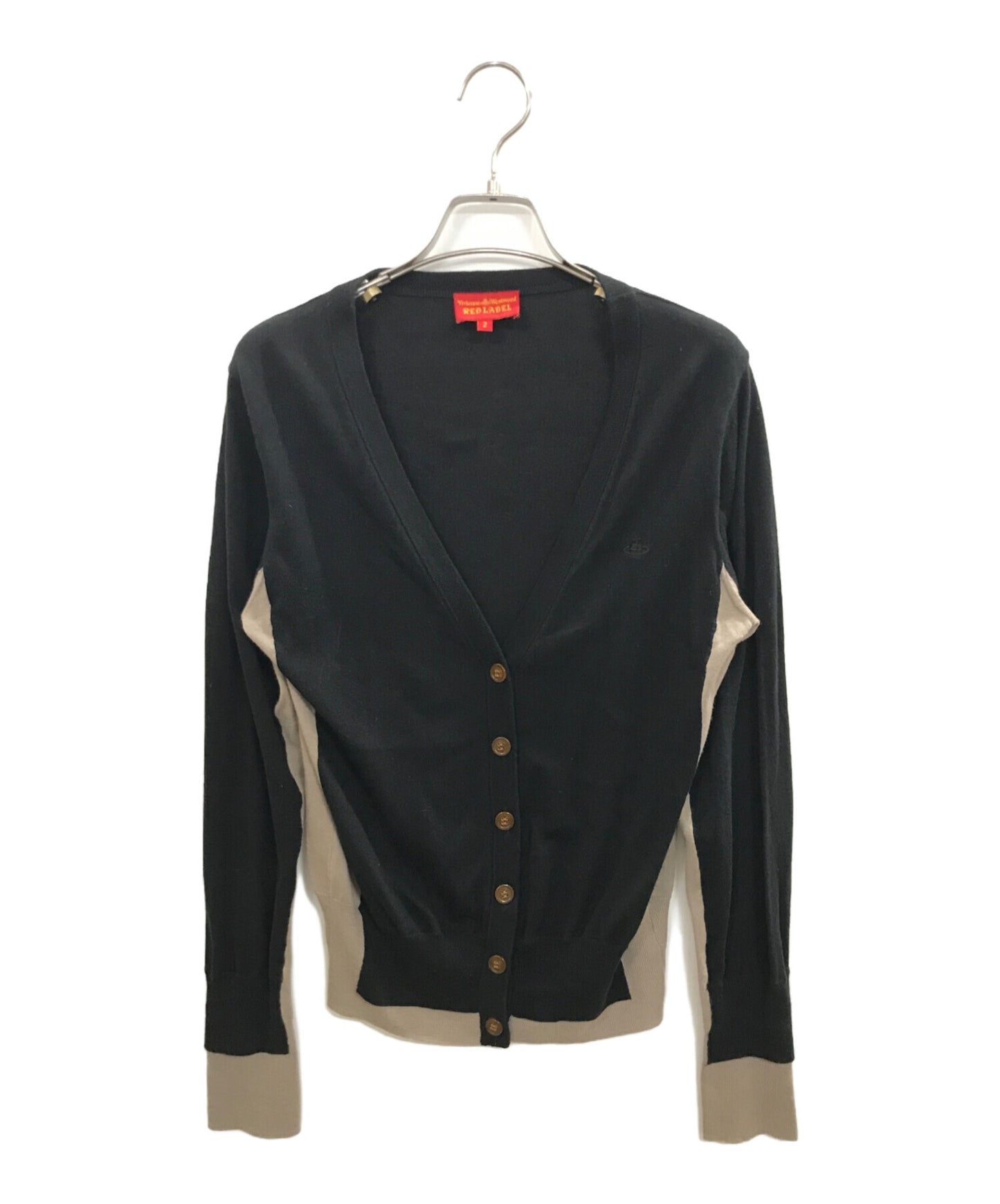 [Pre-owned] Vivienne Westwood RED LABEL Orb Embroidery Knit Cardigan / Vivienne Westwood Red Label / 17-01-122002 17-01-122002