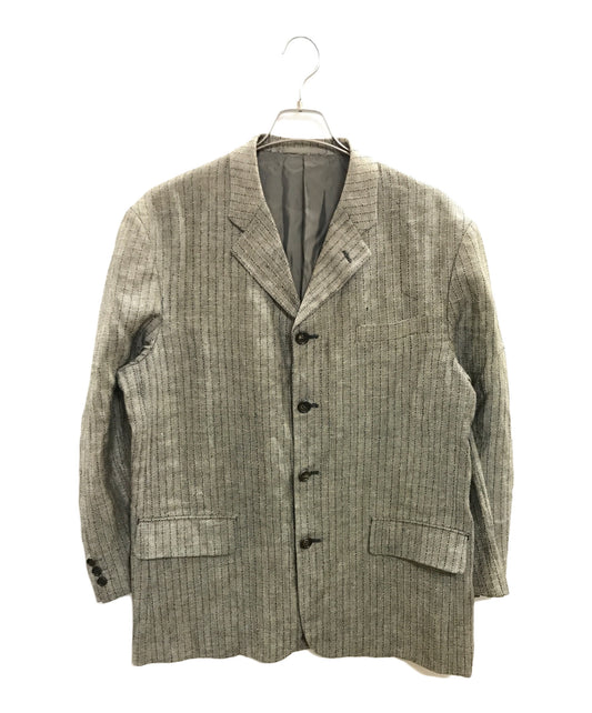 [Pre-owned] COMME des GARCONS HOMME Linen-blend herringbone jacket HJ-02036M