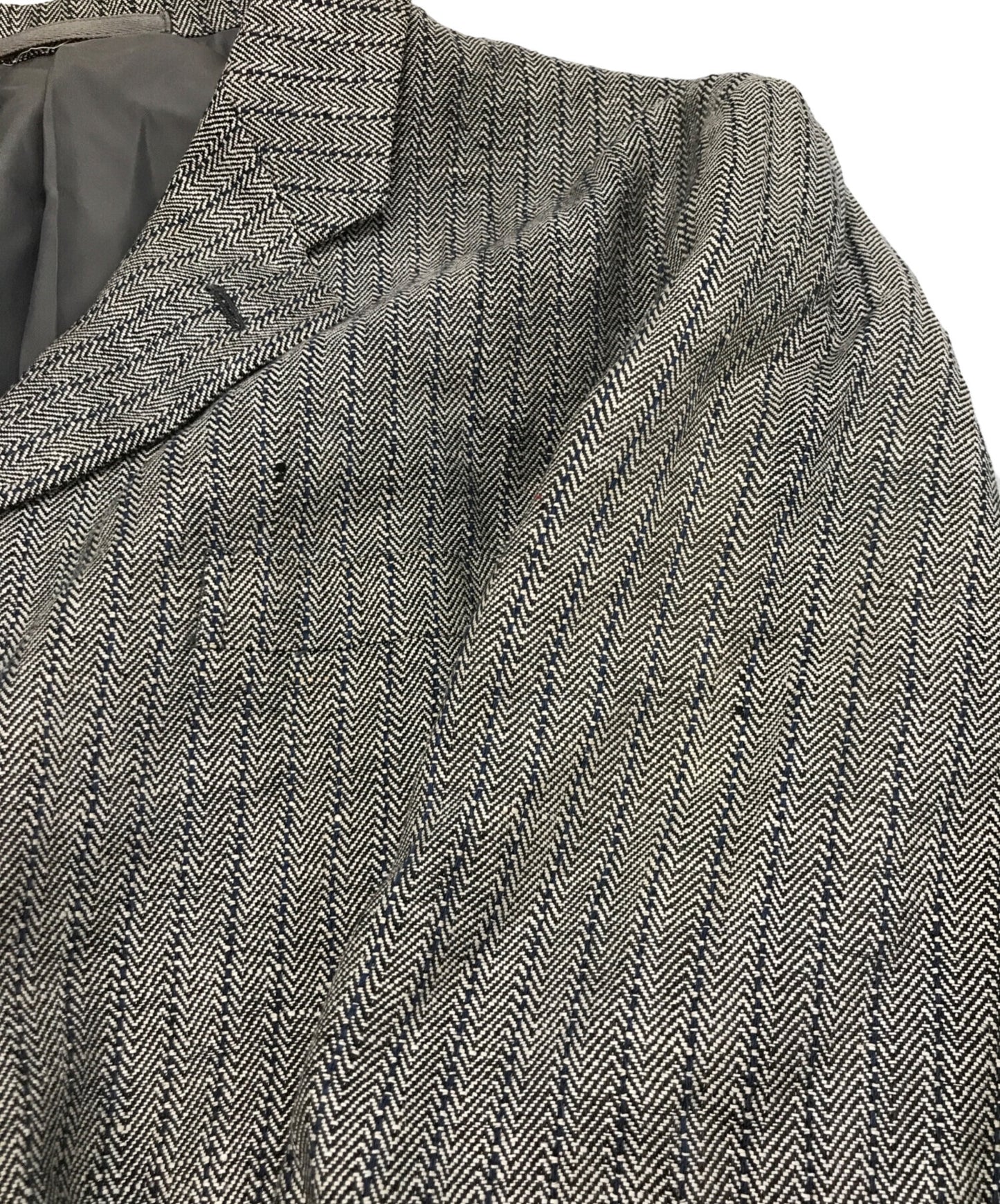 [Pre-owned] COMME des GARCONS HOMME Linen-blend herringbone jacket HJ-02036M