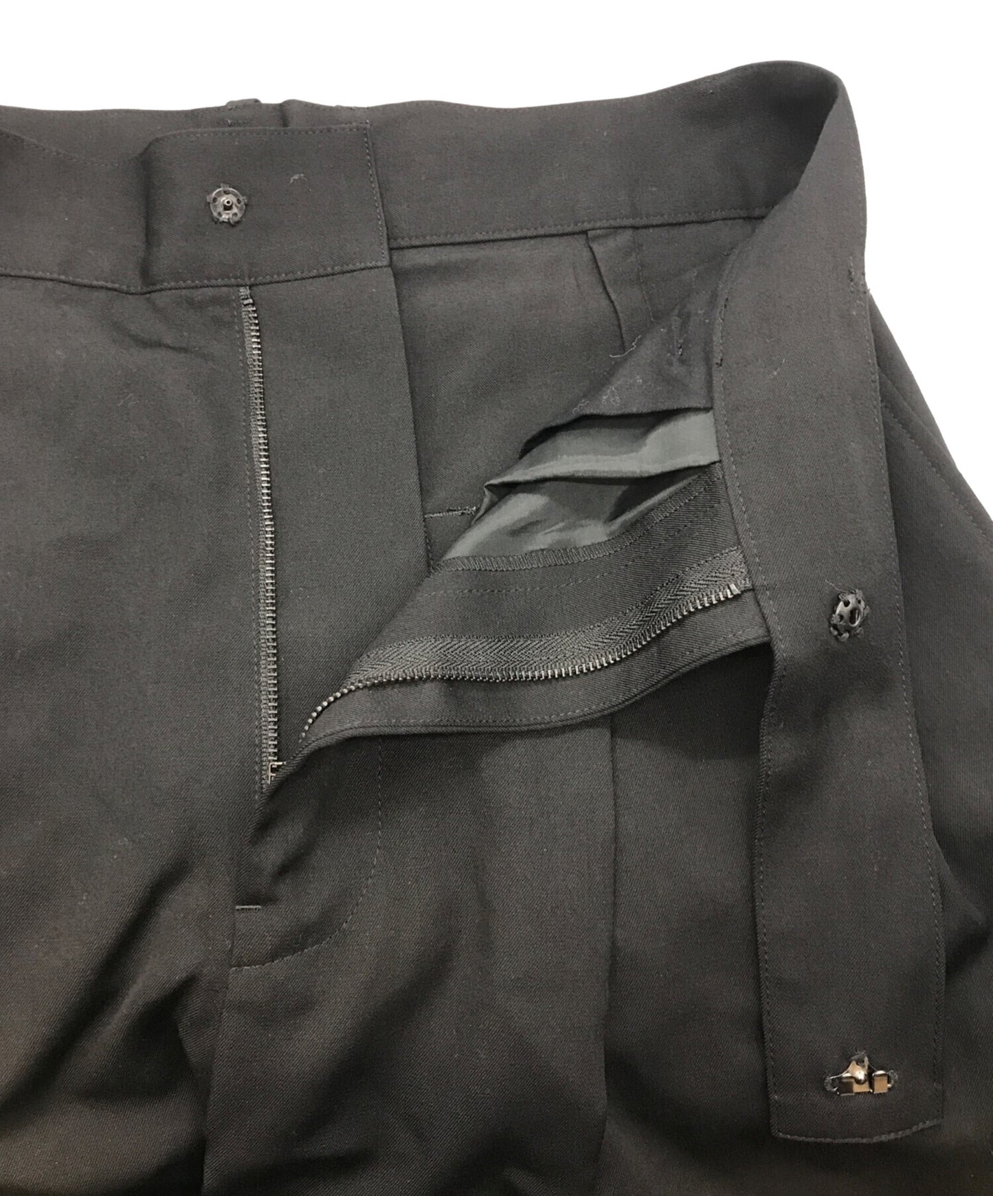 [Pre-owned] REGULATION Yohji Yamamoto GABARDINE R-2 TUCK BAGGY PANTS/Regulation Yohji Yamamoto/FB-P56-100 FB-P56-100